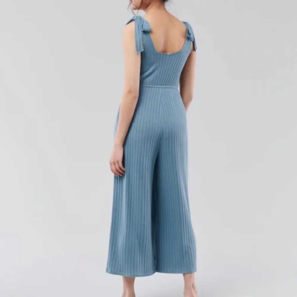 Gilly Hicks Blue Dreamworthy Soft Ribbed Jumpsuit Size Small